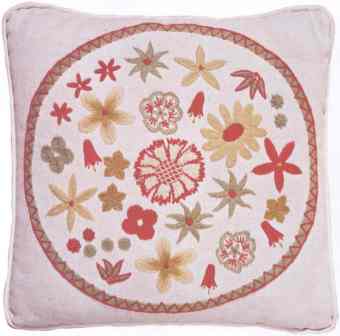 #335 Basket Of Flowers Pillow