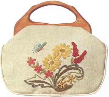 #347 Daisies With Butterfly Bermuda Bag