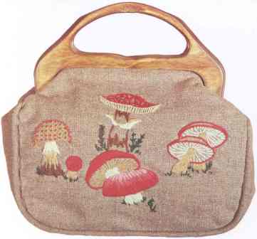 #350 Mushrooms Bermuda Bag
