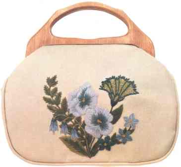 #351 Pansies Bermuda Bag