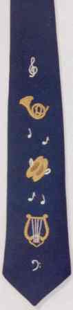 #447 Musical Symbols Necktie