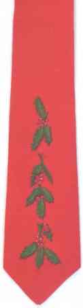 #461 Christmas Holly Necktie