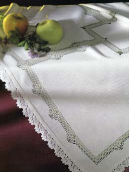 #27841 -- 2-way Huck - shades of green