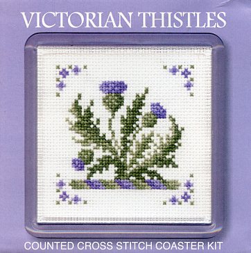 #103791 -- Victorian Thistles Coaster Kit