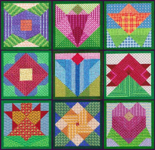 Overalls - Flower Quilt Blocks